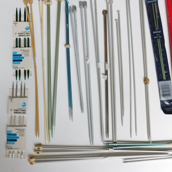 Huge Lot Vintage Knitting Needles - Susan Bates Boyes  Metal Plastic Multi Sizes - Picture 2 of 10